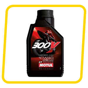 Motul 300V Factory Line Ester Core Fully Synthetic 10W-40 Petrol Engine Oil for Bikes (1 L)