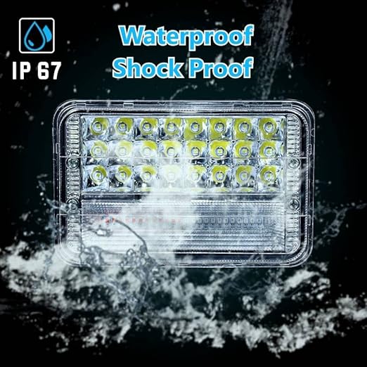 Gears First 50 LEDs Bright White Headlight with High & Low Beam | Compatible with Hero Splendor, Splendor Plus, Splendor Pro