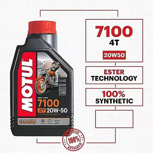 Motul 7100 4T 20w50 Fully Synthetic Engine Oil 1.2 ltr