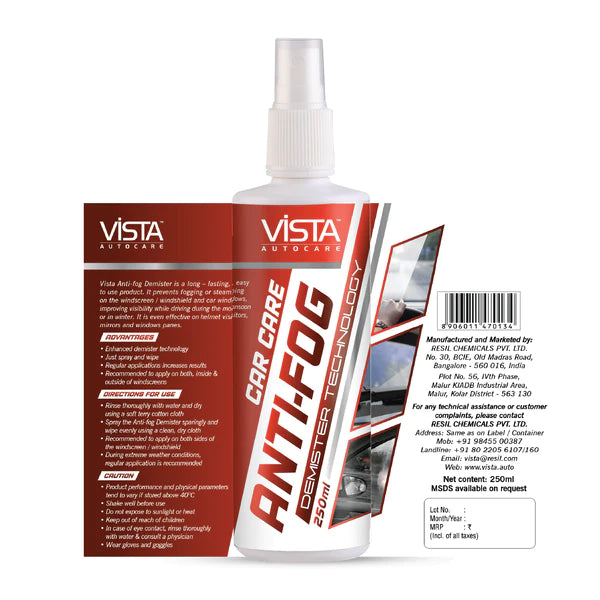 ANTI FOG DEMISTER 250 ML