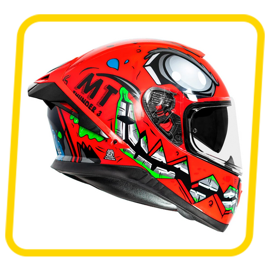 MT HELMETS CREATURE THUNDER 3 PRO GLOSSY RED
