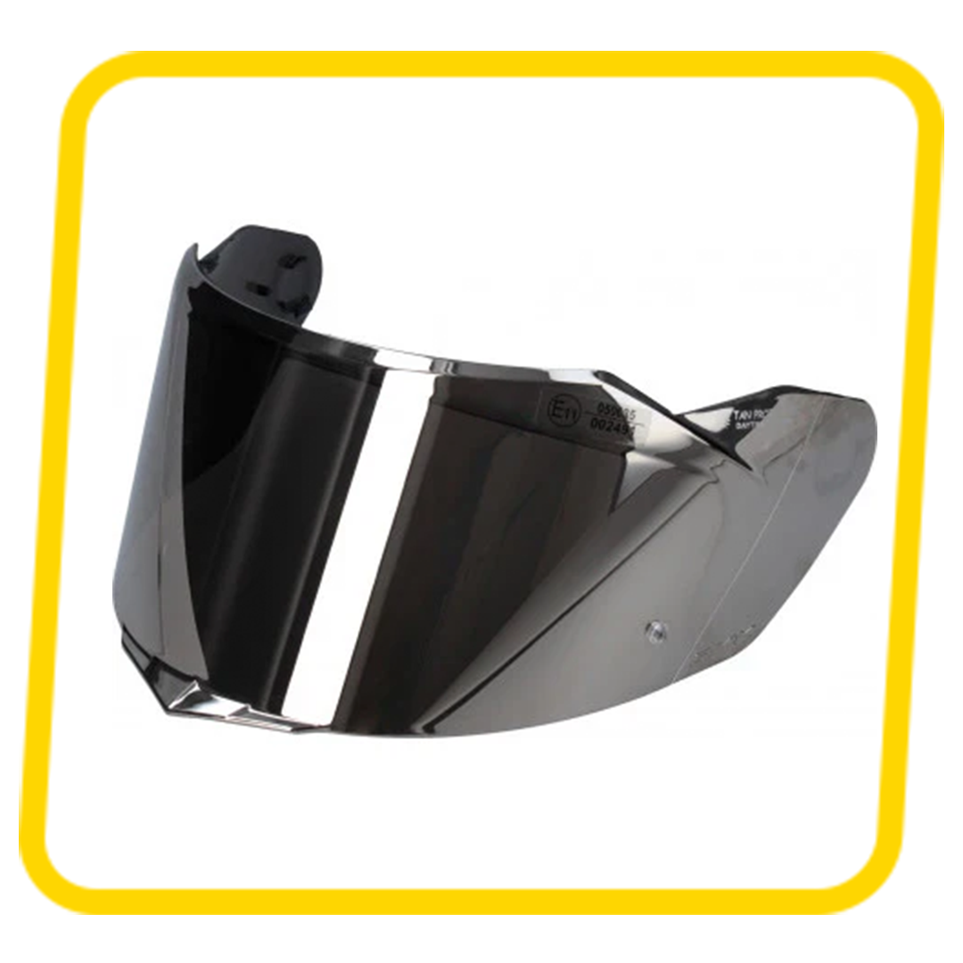 SMK Mercury Helmet Visor – Mirror / Mercury Tint | Pinlock-Ready & Scratch-Resistant