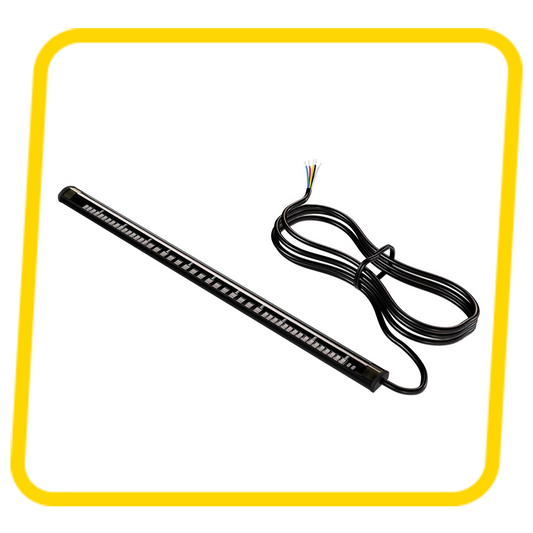 Universal Licence Plate LED Light Strip with 48 SMD LEDs for Brake Stop Turn Signal (8 Inches, DC 12V, 8 Inch)