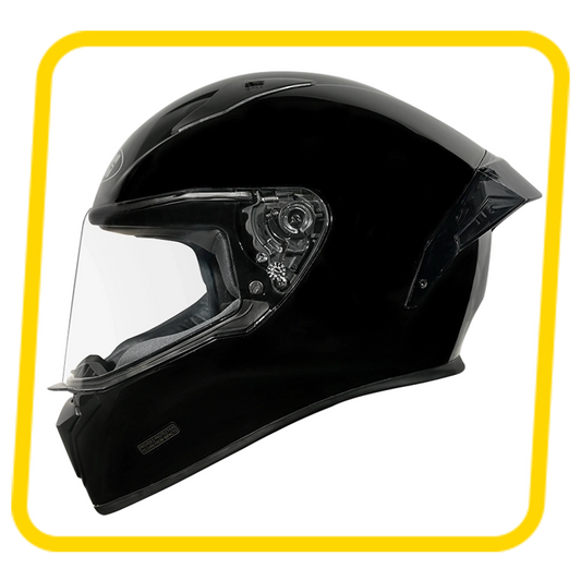 Studds Thunder Black With Spoiler – Full Face Helmets