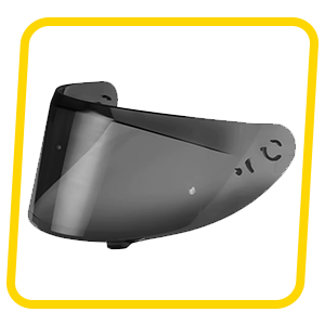 AXXIS V18-B PIN-LOCK READY  SMOKE VISOR - For Axxis Segment Helmet