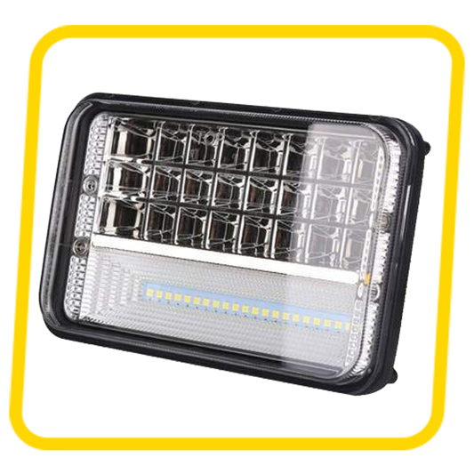 Gears First 50 LEDs Bright White Headlight with High & Low Beam | Compatible with Hero Splendor, Splendor Plus, Splendor Pro