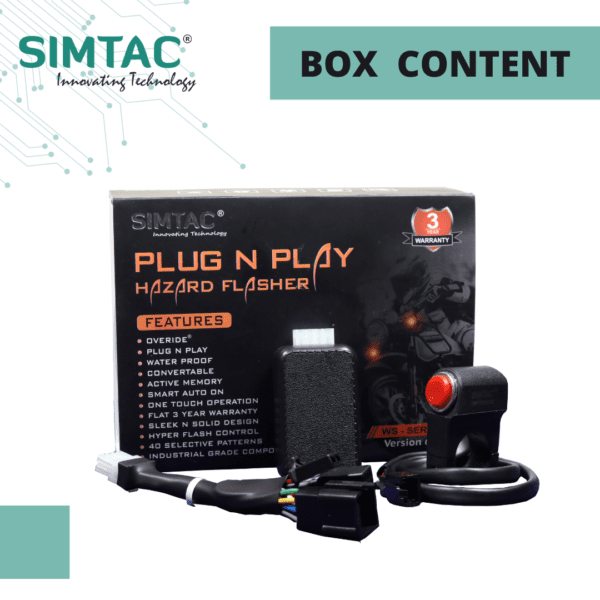 Yamaha | MT-15 | Compatible | Simtac | With Switch [V6.0] | PNP Hazard Flasher / Adapter / Module | MT15-WS6