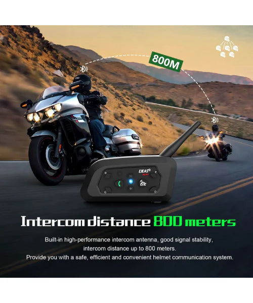 Ejeas V6 Pro+ Bluetooth Intercom (1 Yr Warranty)