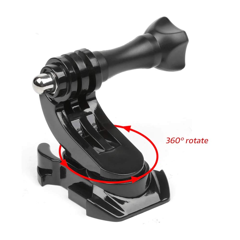 360 Degree Rotatable J-Hook Buckle Base Vertical Surface Mount