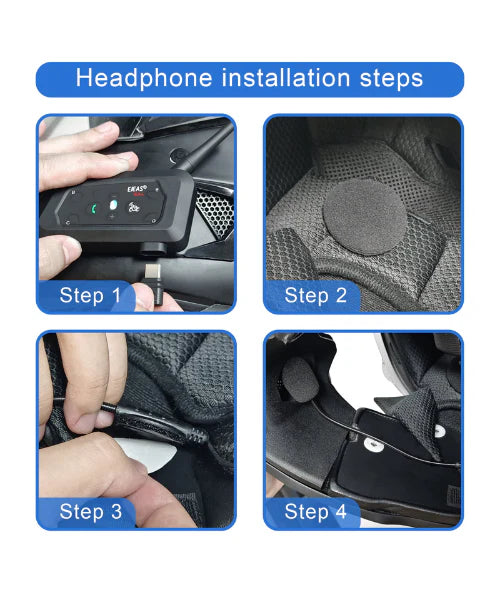 Ejeas V6 Pro+ Bluetooth Intercom (1 Yr Warranty)
