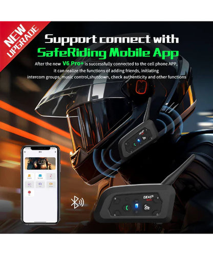 Ejeas V6 Pro+ Bluetooth Intercom (1 Yr Warranty)