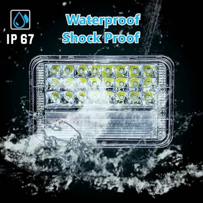 Gears First 50 LEDs Bright White Headlight with High & Low Beam | Compatible with Hero Splendor, Splendor Plus, Splendor Pro