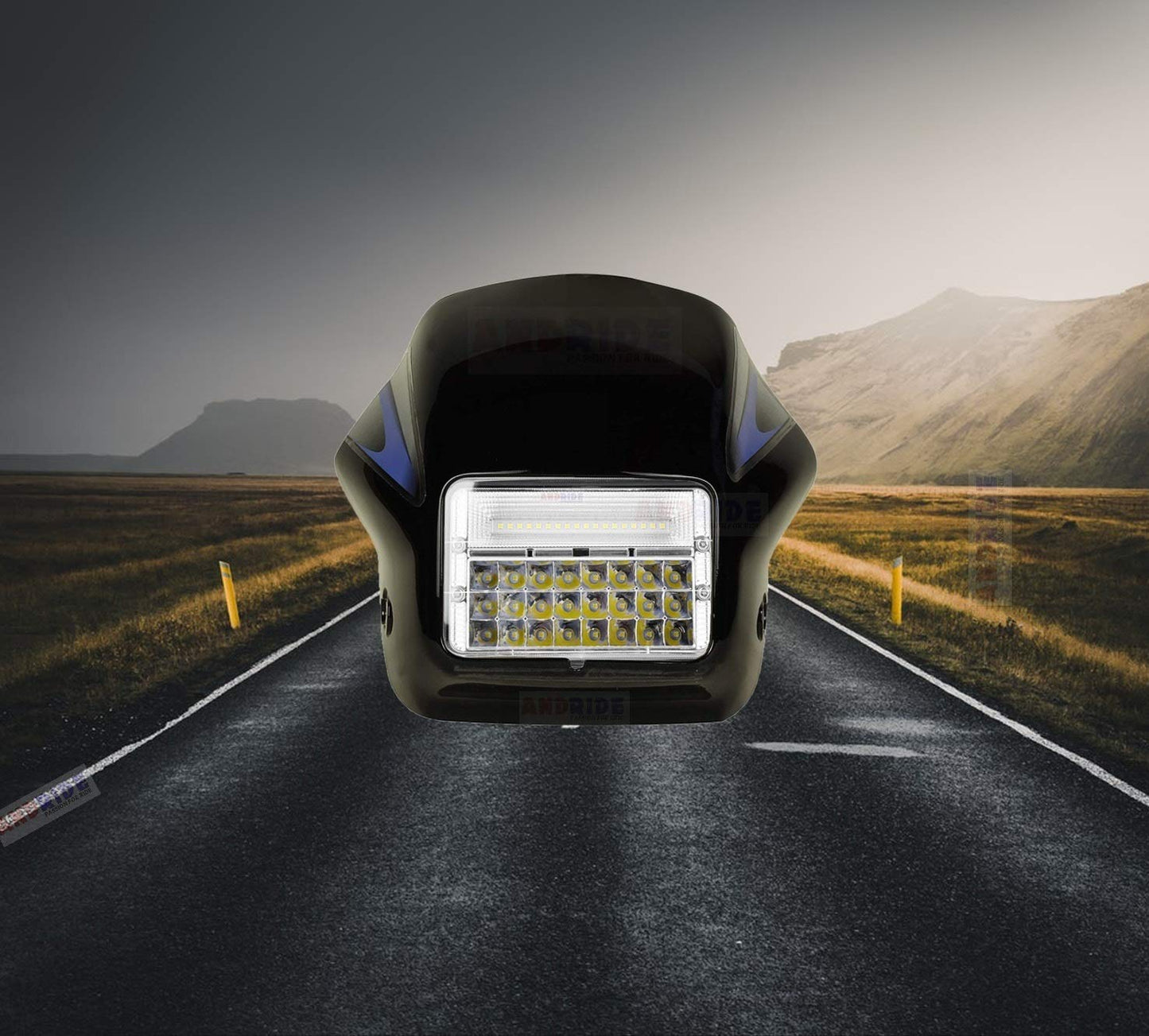 Gears First 50 LEDs Bright White Headlight with High & Low Beam | Compatible with Hero Splendor, Splendor Plus, Splendor Pro