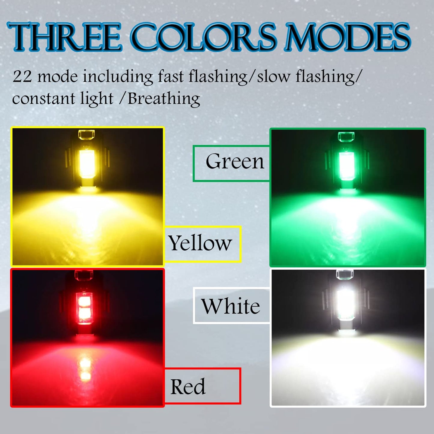 Blinking Strobe Multicolor Led Light with USB Rechargeable Multipurpose IP67 Waterproof for Motorbike, Helmet, Drone, Bicycle , Toys Multipurpose (1.Pcs Multicolor )