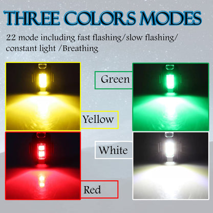 Blinking Strobe Multicolor Led Light with USB Rechargeable Multipurpose IP67 Waterproof for Motorbike, Helmet, Drone, Bicycle , Toys Multipurpose (1.Pcs Multicolor )