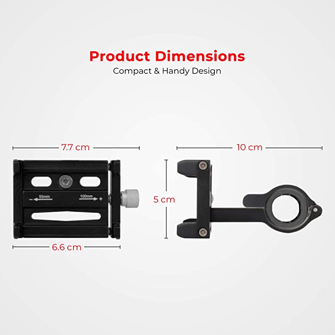 Autofy Universal Claw Grip Aluminum Bike Mobile Holder Phone Mount