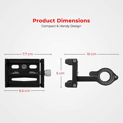 Autofy Universal Claw Grip Aluminum Bike Mobile Holder Phone Mount