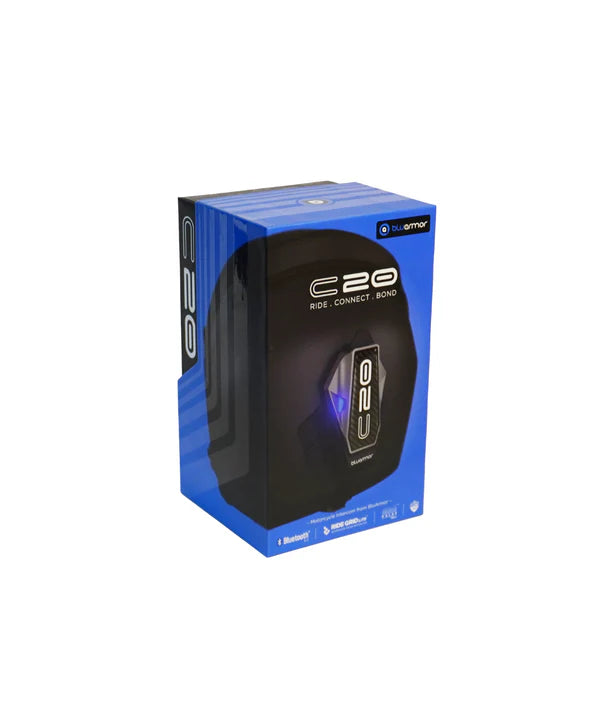 Bluarmor C20 Helmet Communication Device - Intercom and Bluetooth - 2Yrs Warranty