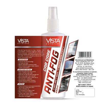 ANTI FOG DEMISTER 250 ML