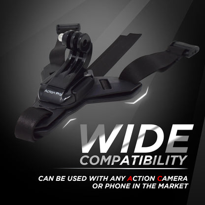 Motorcycle Helmet Strap Compatible with GoPro Hero 9 8 7 6 5 4 3+ 3 SJCAM AKASO APEMAN