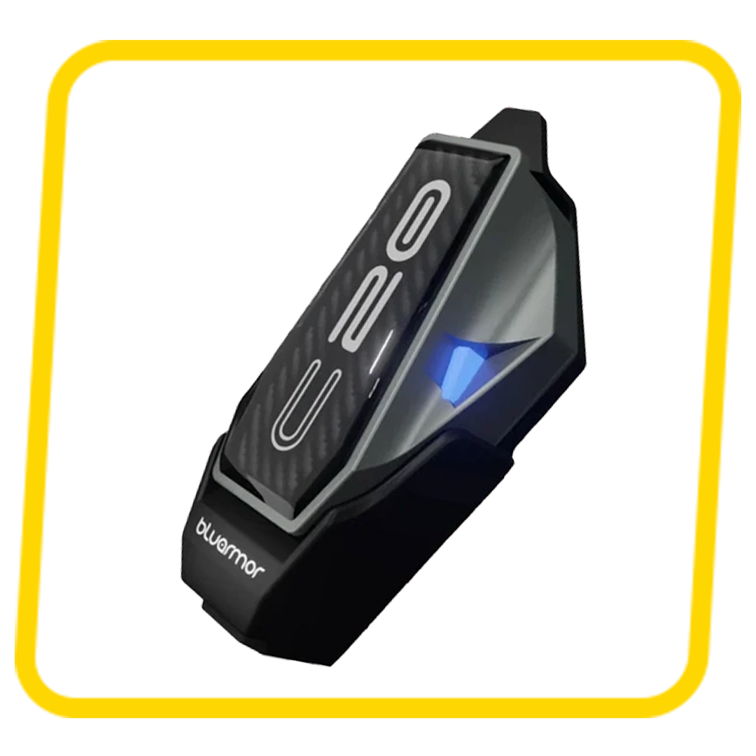 Bluarmor C20 Helmet Communication Device - Intercom and Bluetooth - 2Yrs Warranty