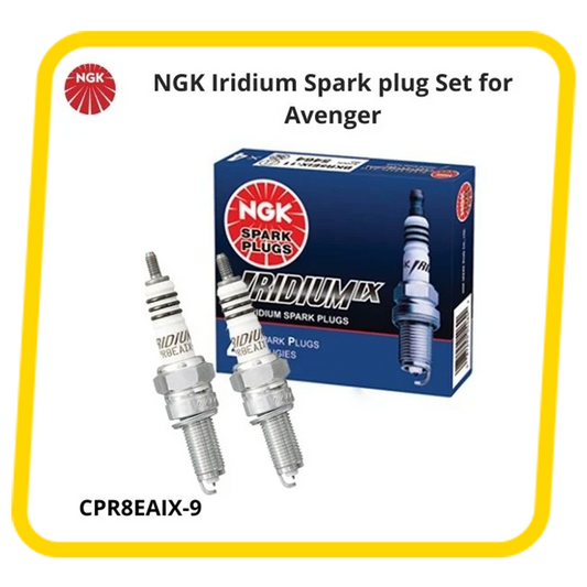 NGK Iridium Spark Plug Set for Bajaj Avenger 220 Street / Cruise (Set of 2)