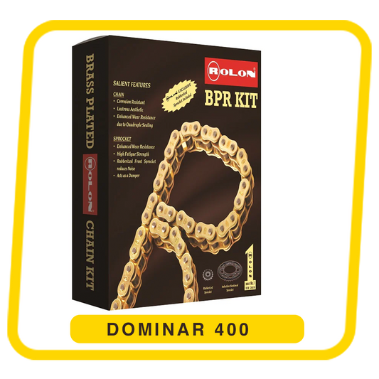 Rolon Brass Chain and Sprocket kit for DOMINAR - KIT HXRC 269