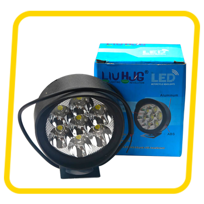 9 LED Fog Lamp | Super Bright White Auxiliary Light for Bikes
