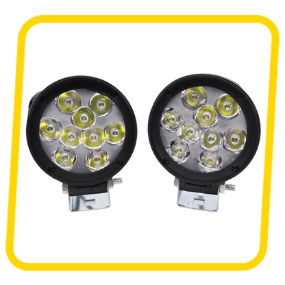 9 LED Fog Lamp | Super Bright White Auxiliary Light for Bikes