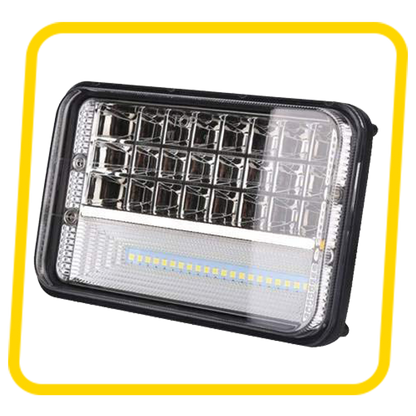 Gears First 50 LEDs Bright White Headlight with High & Low Beam | Compatible with Hero Splendor, Splendor Plus, Splendor Pro